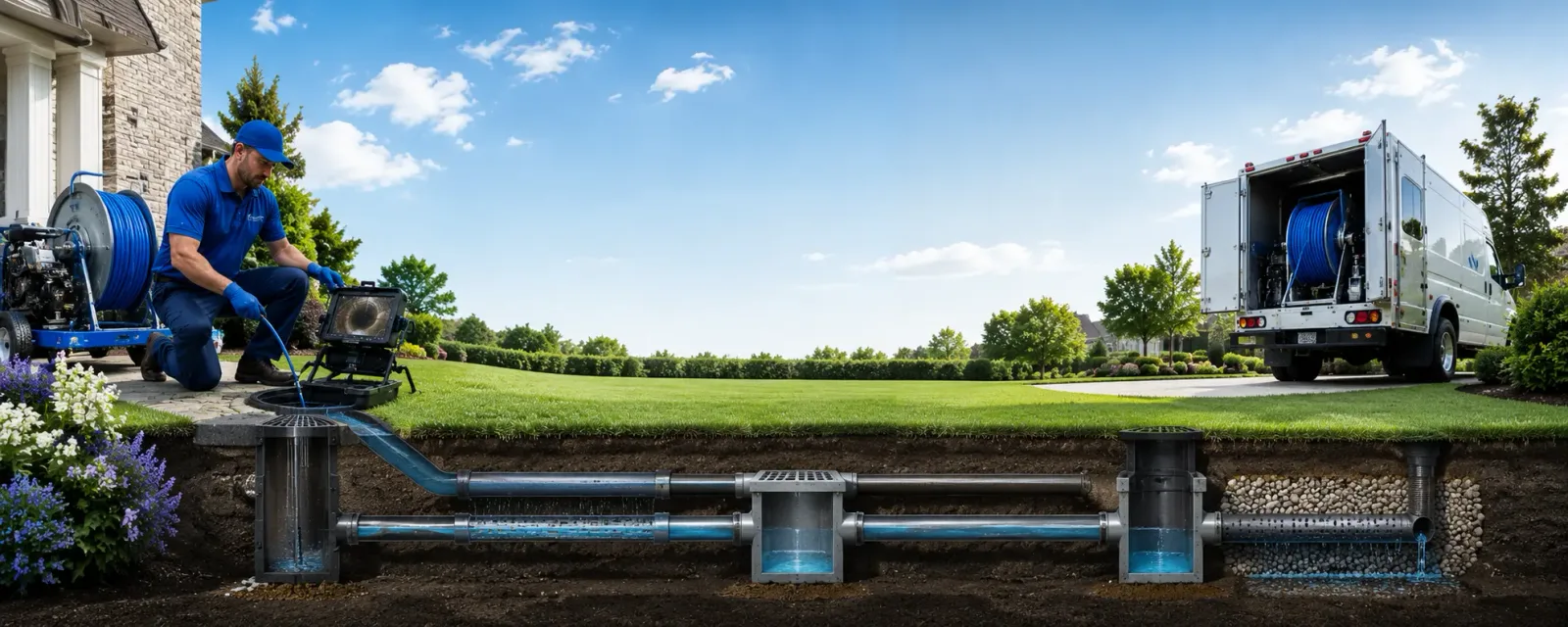 Outdoor drain cleaning information for Lorraine, NY